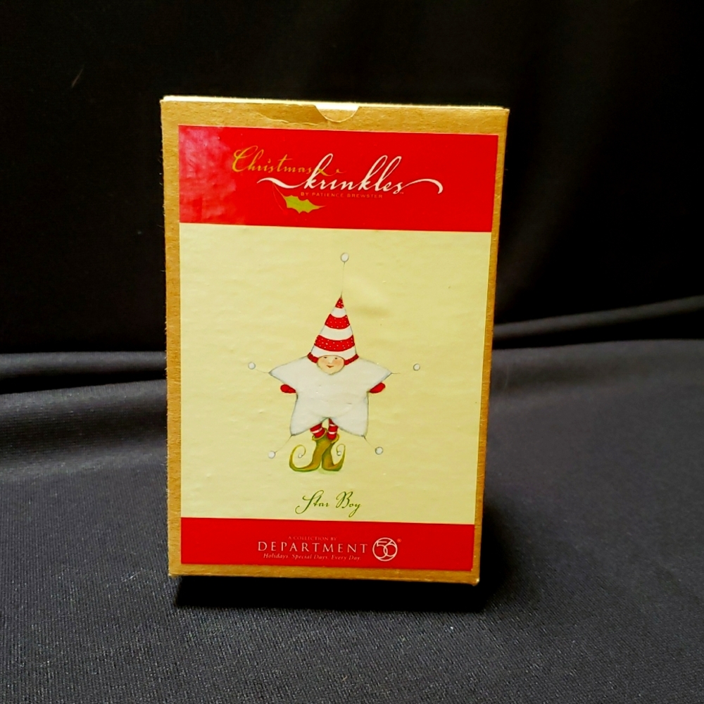 Patience Brewster's Christmas  Krinkles Mini Ornament - STAR BOY